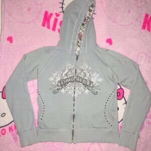 y2k cowgirl grunge rhinestone hoodie